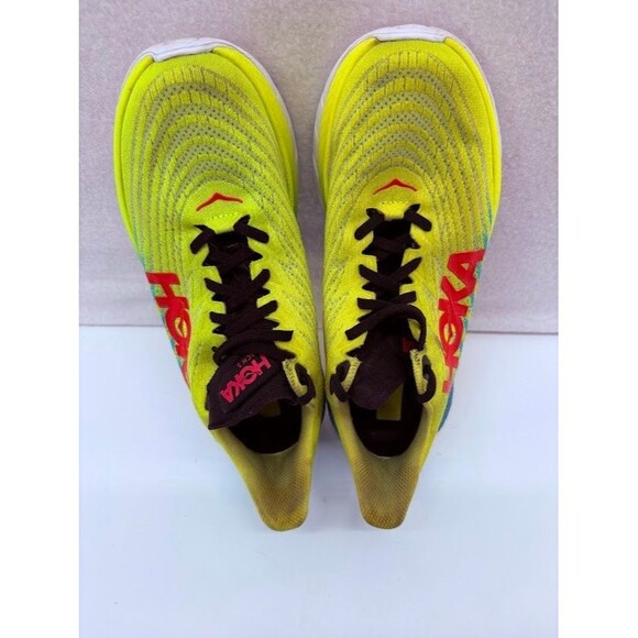Hoka One One Mach 5 Womens Size 9.5B Neon Burst Running Sneakers - Picture 5 of 9